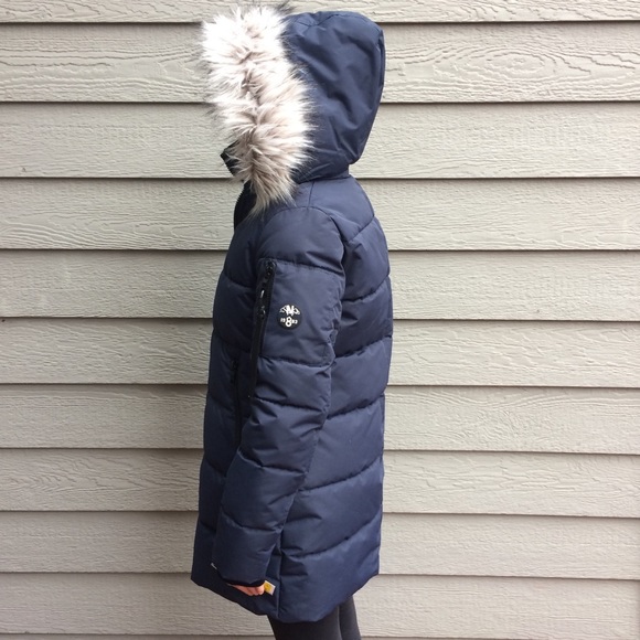 Luxurious Nautica Water Resistant Navy Warm Puffer Parka - Picture 4 of 16